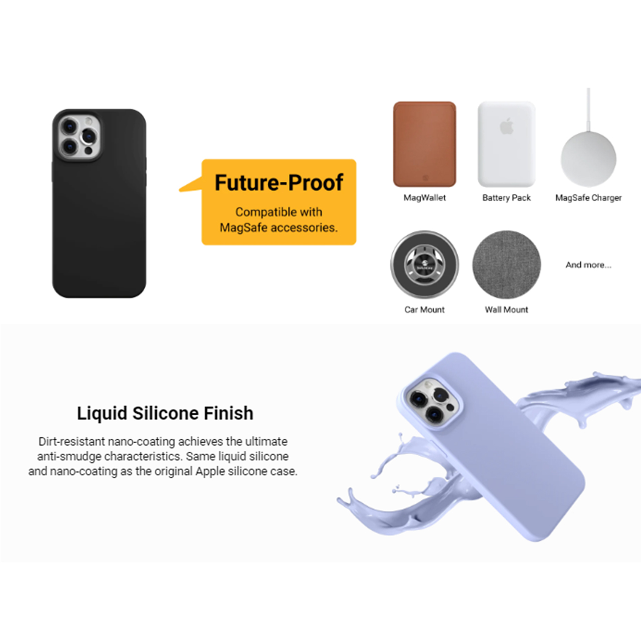 Case iPhone 13 Pro Max Mini SwitchEasy MagSkin Soft Magsafe TPU Casing