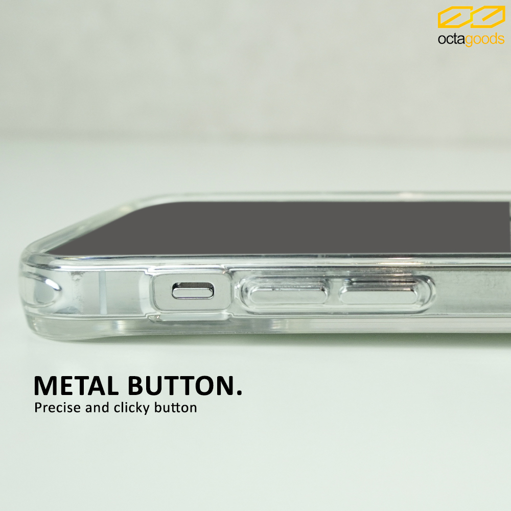 Case iPhone 13 Pro Max Mini Octagoods Hybrid S Clear Slim Stand Casing