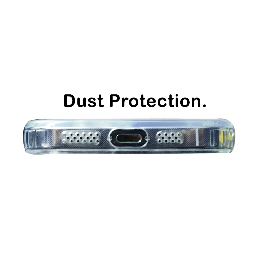 Case iPhone 13 Pro Max Mini OctaGoods Dust Proof Speaker Clear Casing