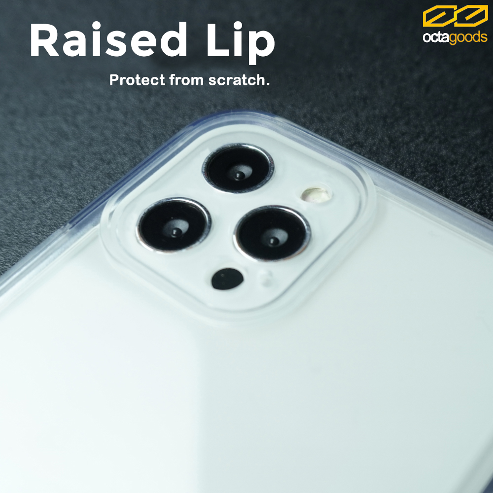 Case iPhone 13 Pro Max Mini OctaGoods Dust Proof Speaker Clear Casing
