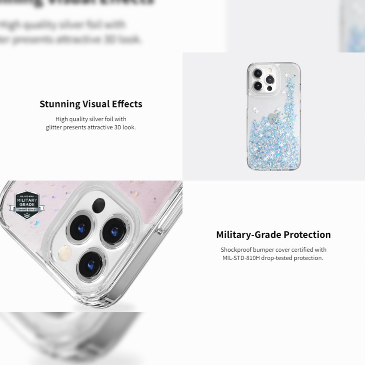 Case iPhone 13 Pro Max Mini SwitchEasy Starfield Gliter Hybrid Casing
