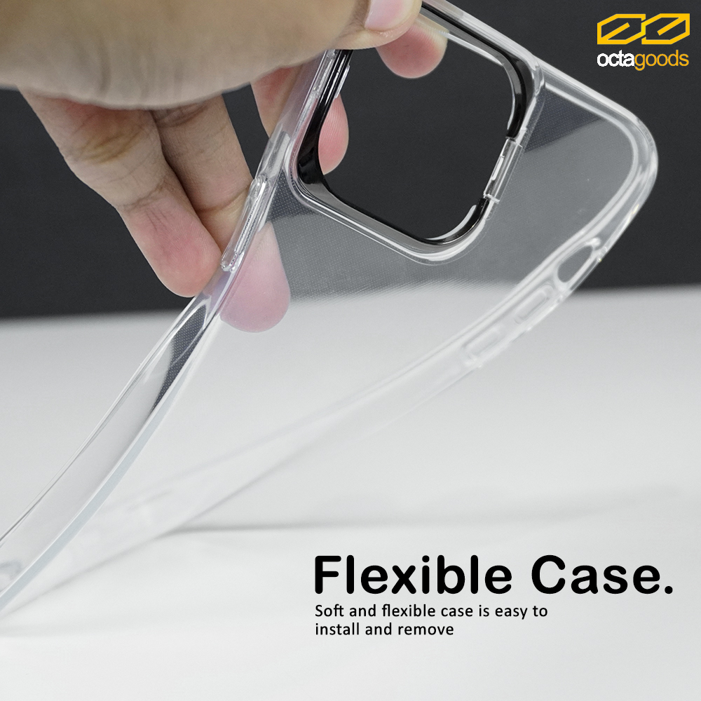 Case iPhone 13 Pro Max Mini Octagoods Camera Frame S Clear Stand Cover
