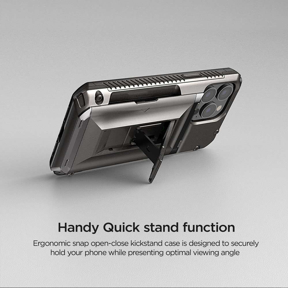 Case iPhone 13 Pro Max Mini VRS Damda Glide Hybrid Card Slot Stand