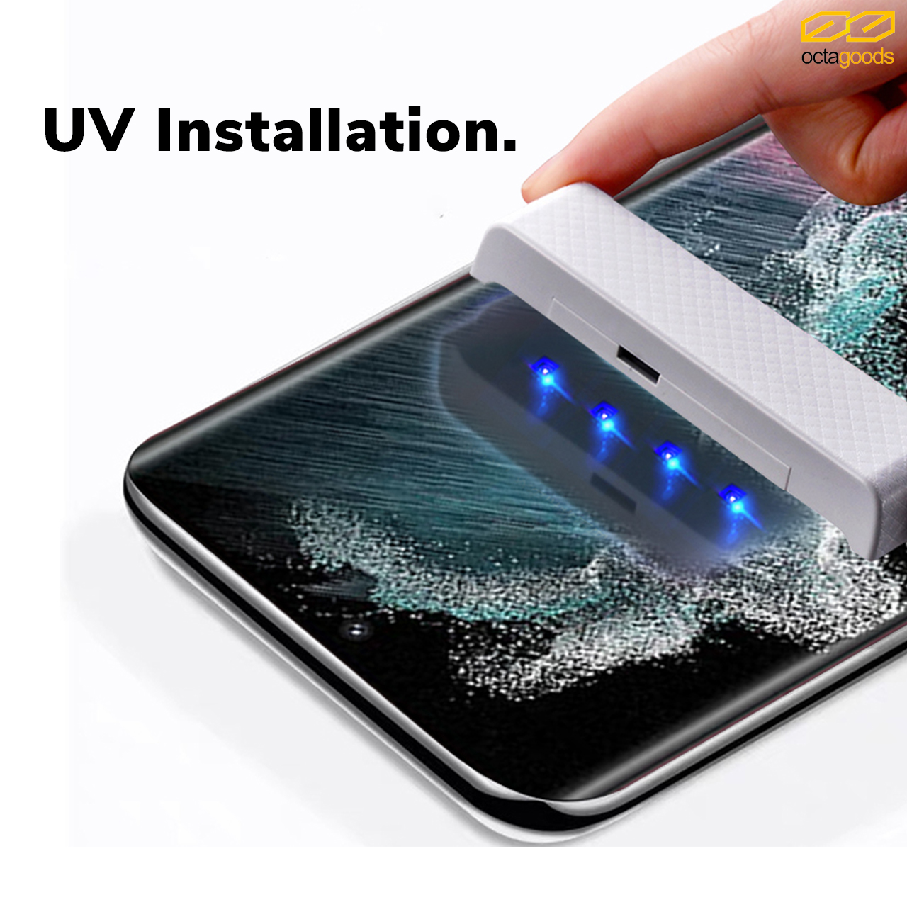 Octagoods Galaxy S23 Ultra Tempered Glass UV Glass - SX6973-1