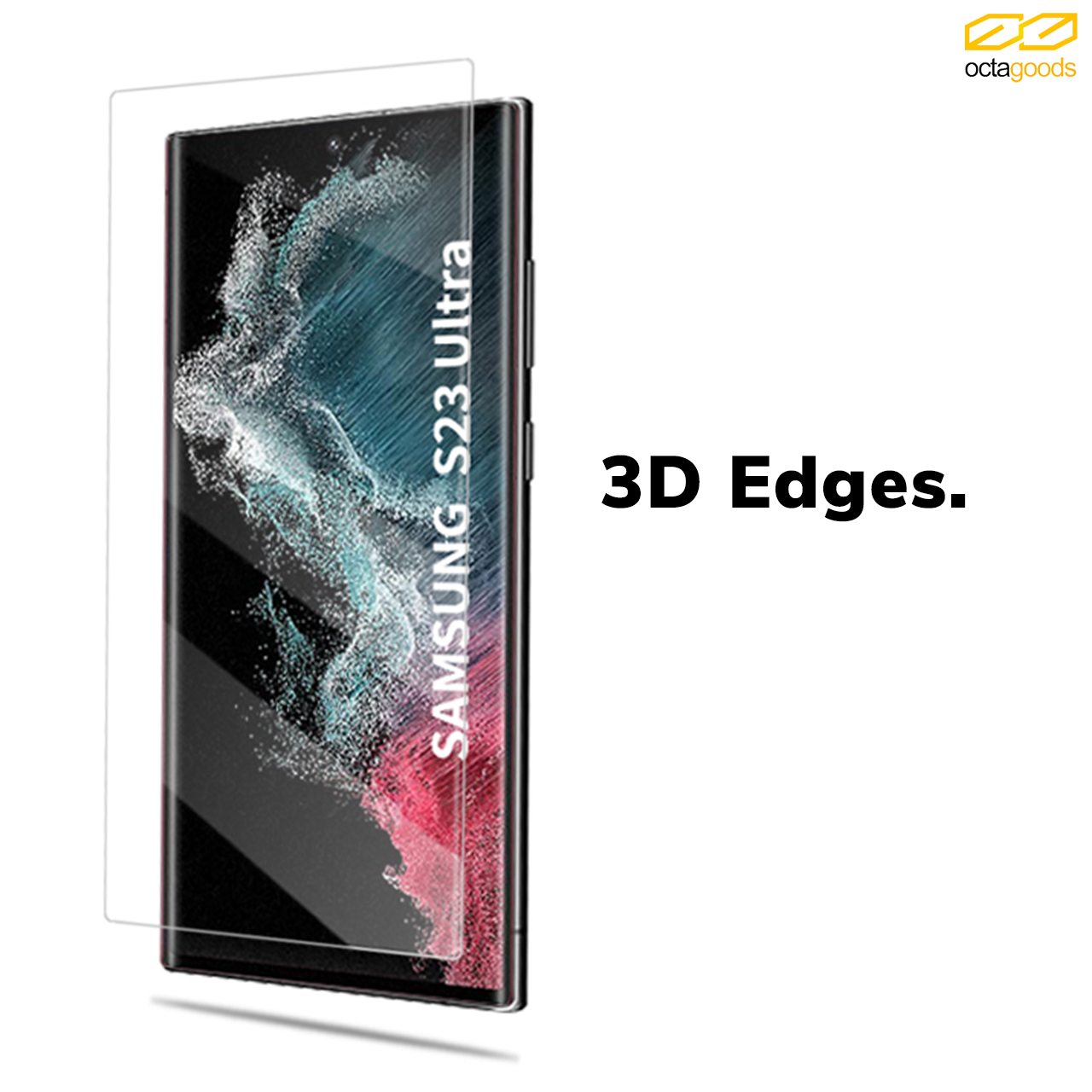 Octagoods Galaxy S23 Ultra Tempered Glass UV Glass - SX6973-1