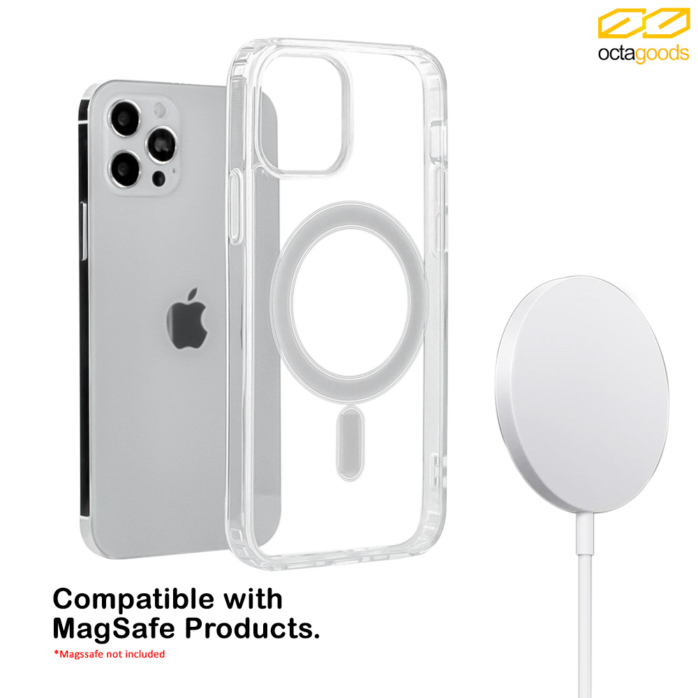 Case iPhone 12 Pro Max 12 Mini OctaGoods Dual Clear MagSafe Casing
