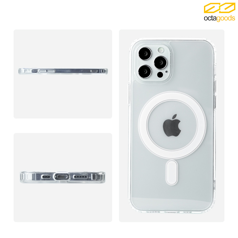 Case iPhone 12 Pro Max 12 Mini OctaGoods Dual Clear MagSafe Casing