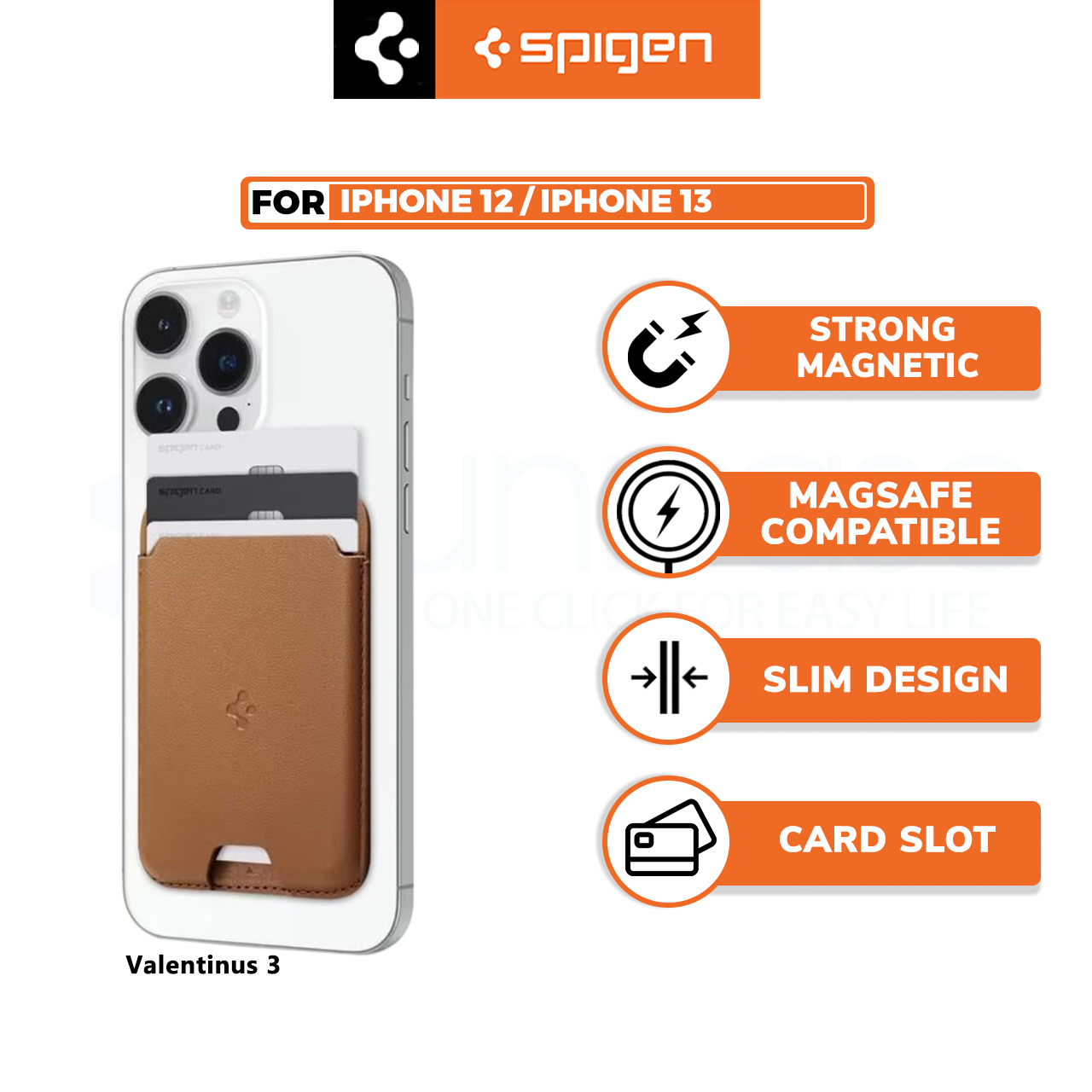 Card Holder Stand Spigen Universal Card Wallet Smart Fold Dompet Kulit
