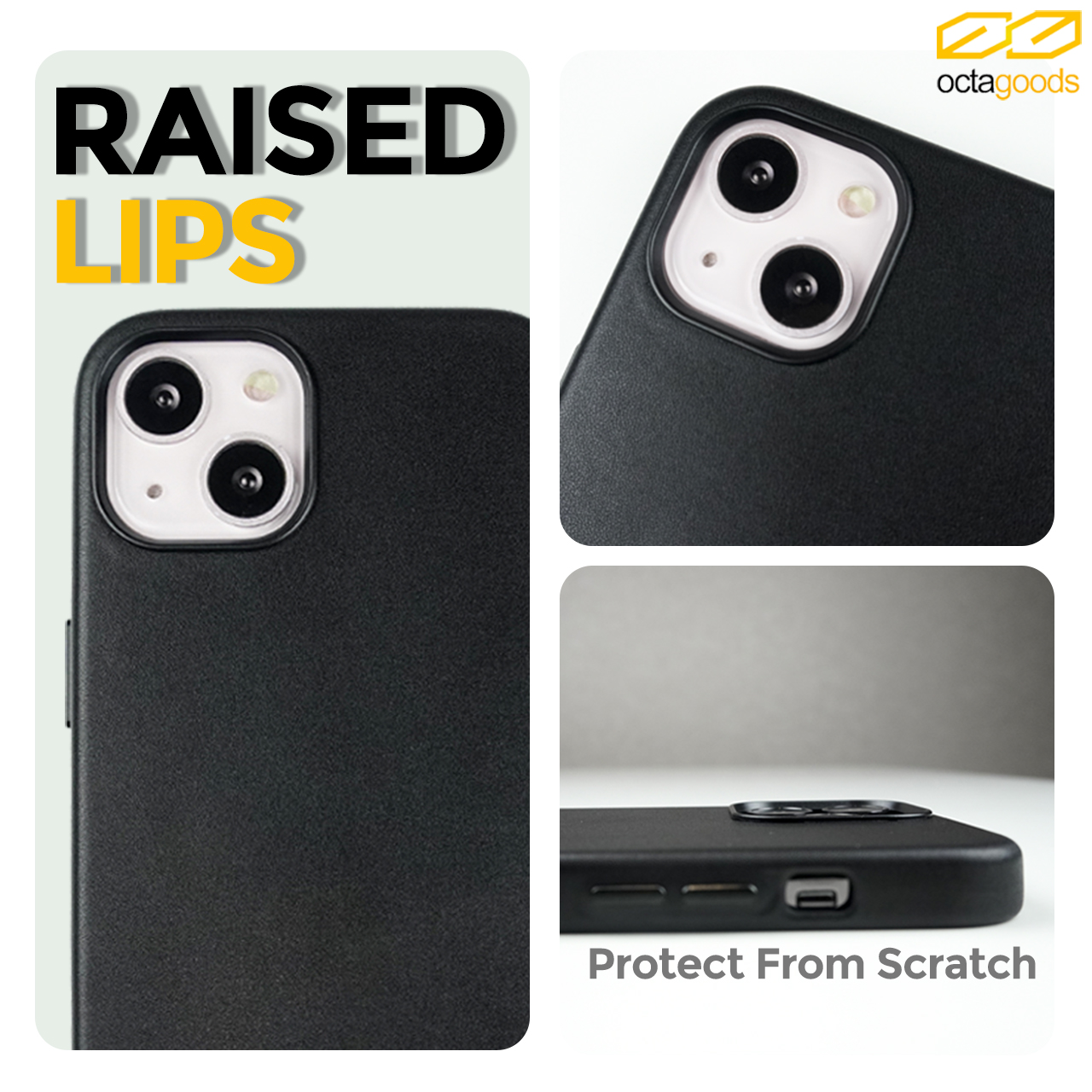 Case iPhone 13 Pro Max Mini Octagoods Leather MagSafe Premium Casing