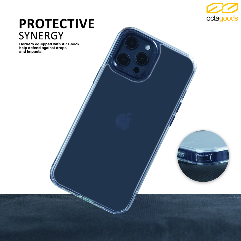 Case iPhone 12 Pro Max Mini Octagoods Hybrid Camera Frame Clear Casing