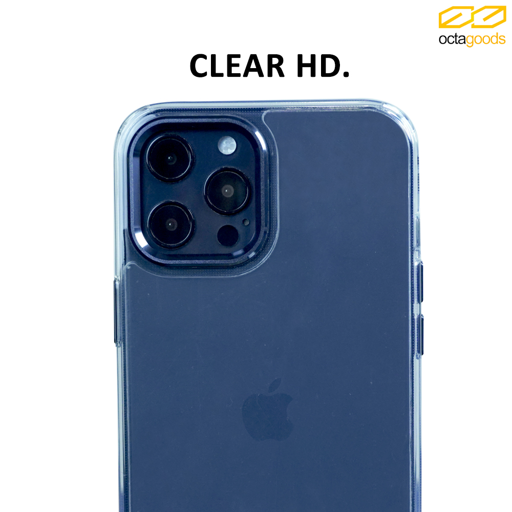 Case iPhone 12 Pro Max Mini Octagoods Hybrid Camera Frame Clear Casing