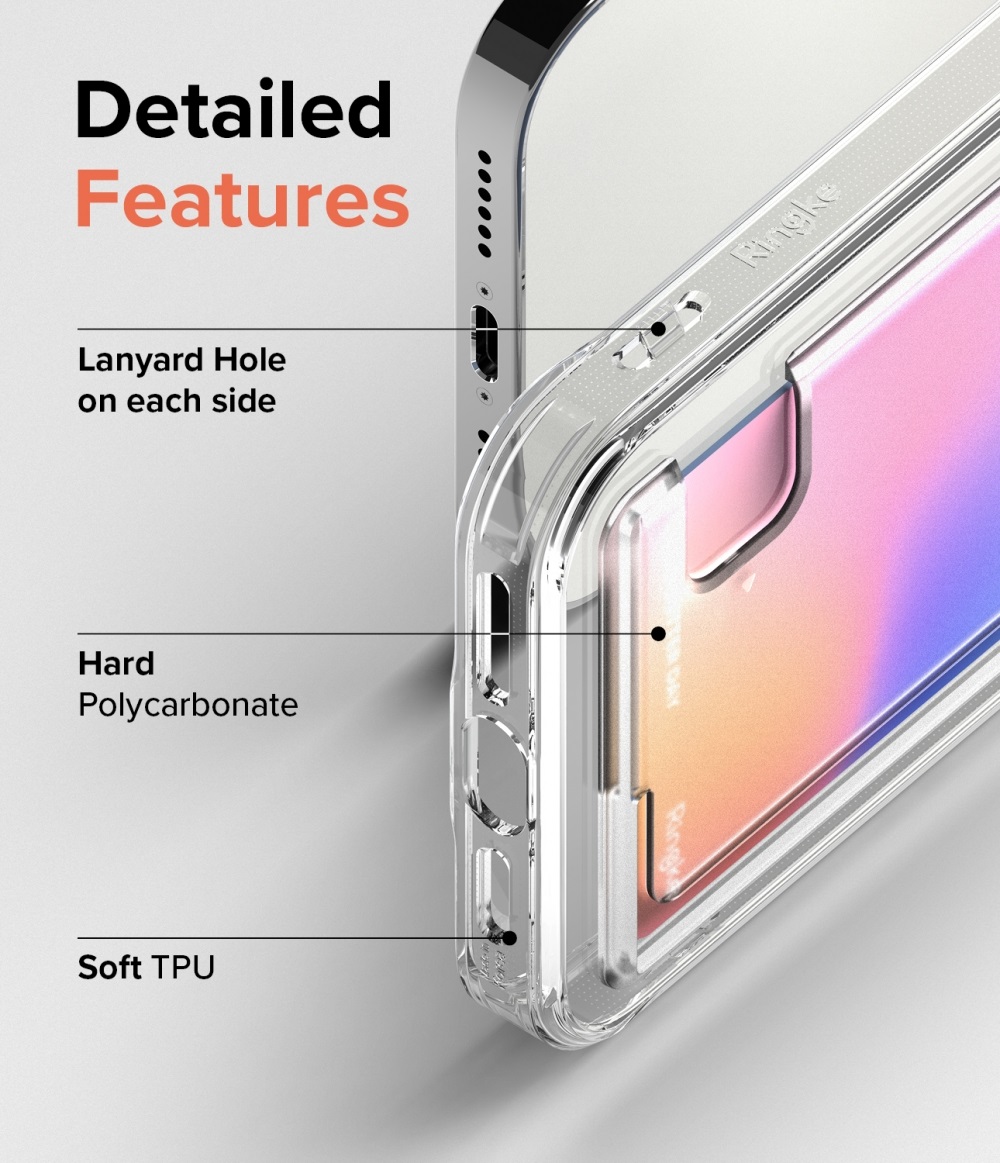 Case iPhone 12 Pro Max Mini Ringke Fusion Card Hybrid Clear Casing