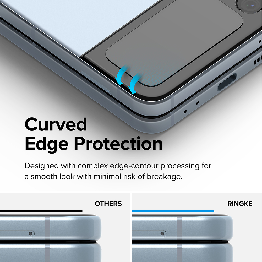 Tempered Glass Samsung Galaxy Z Flip 4 Ringke ID Clear Cover Display