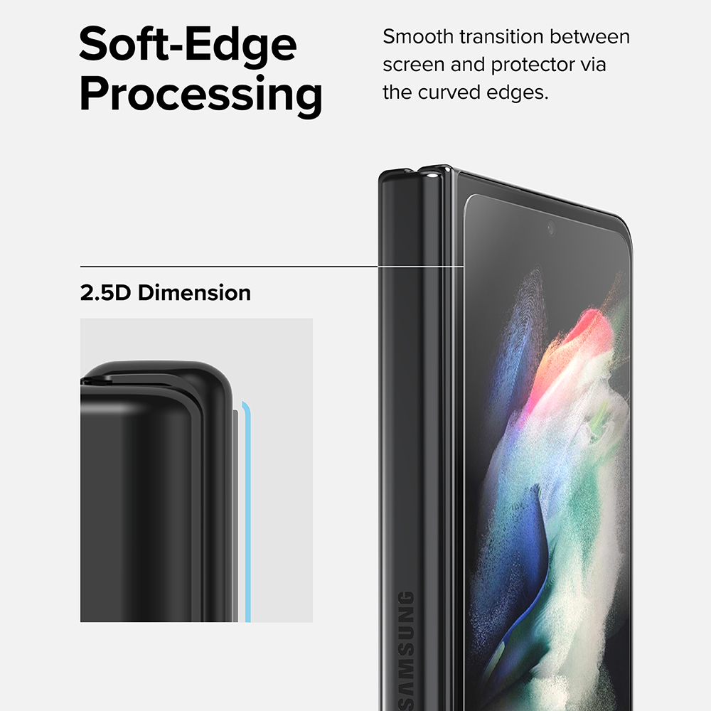 Tempered Glass Samsung Galaxy Z Fold 4 Ringke ID Clear Cover Display