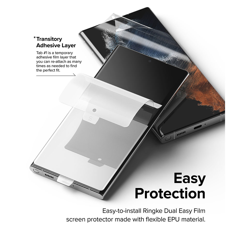 Screen Protector Samsung Galaxy S22 Plus Ultra Ringke Dual Easy Film