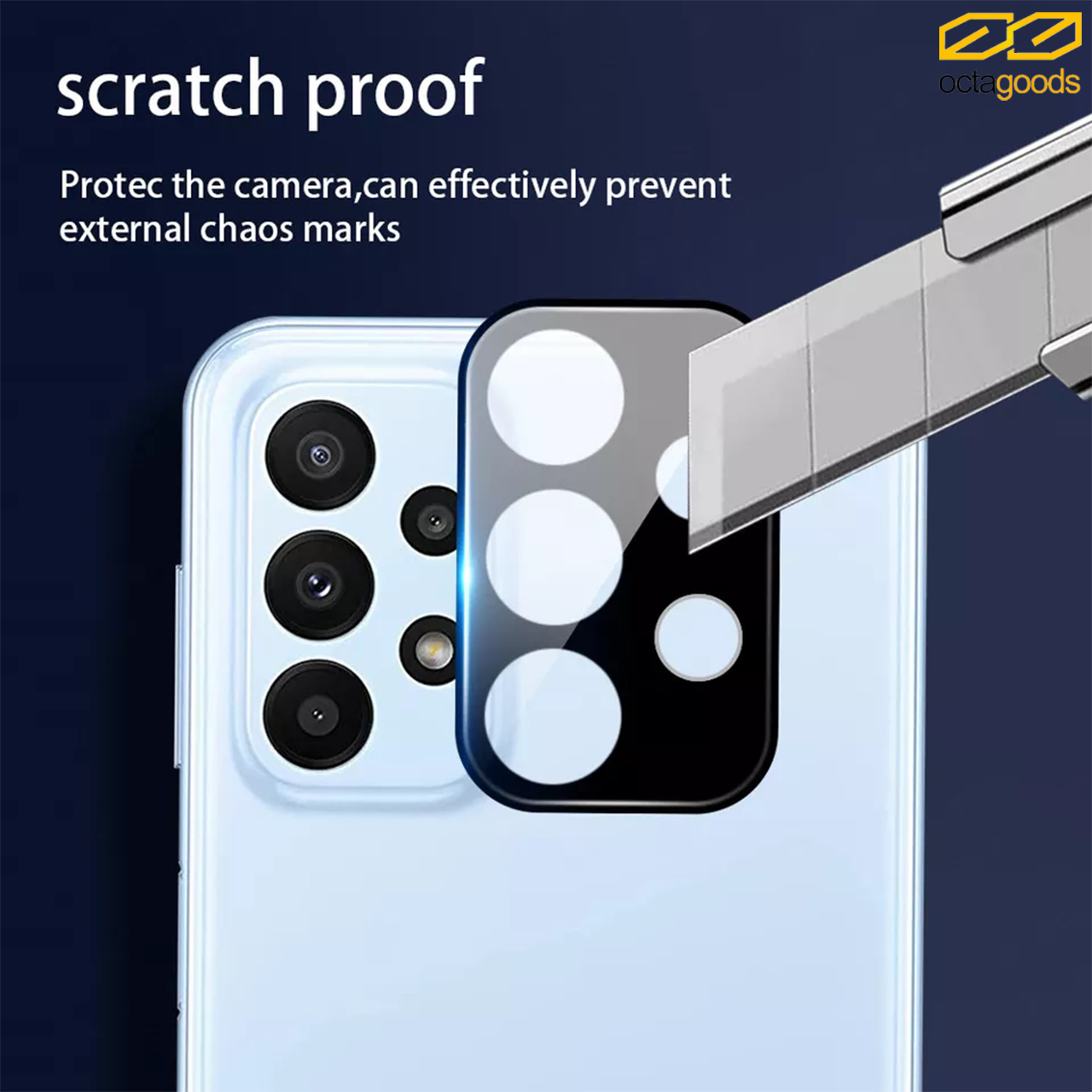 Camera Lens Protector Samsung Galaxy A73/A53/A33 Octagoods Clear Glass