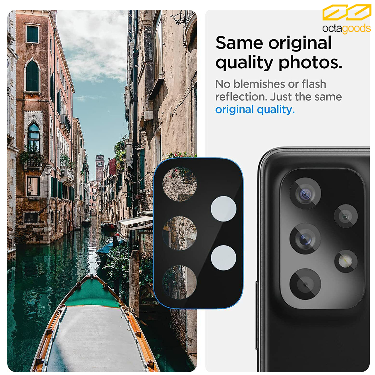 Camera Lens Protector Samsung Galaxy A73/A53/A33 Octagoods Clear Glass