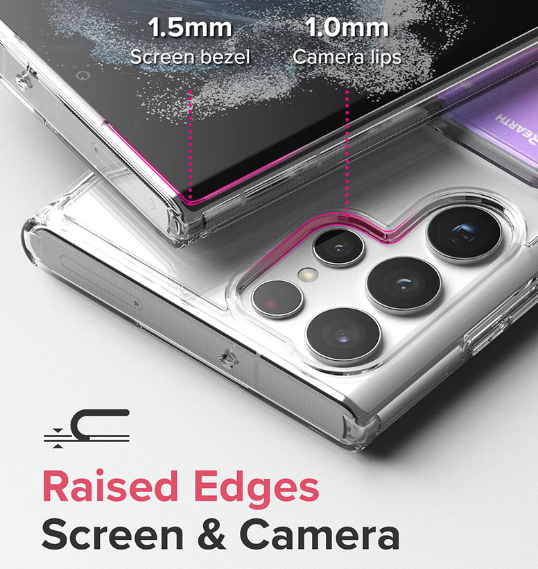 Case Samsung Galaxy S22 Ultra Plus 5G Ringke Fusion Card Clear Casing