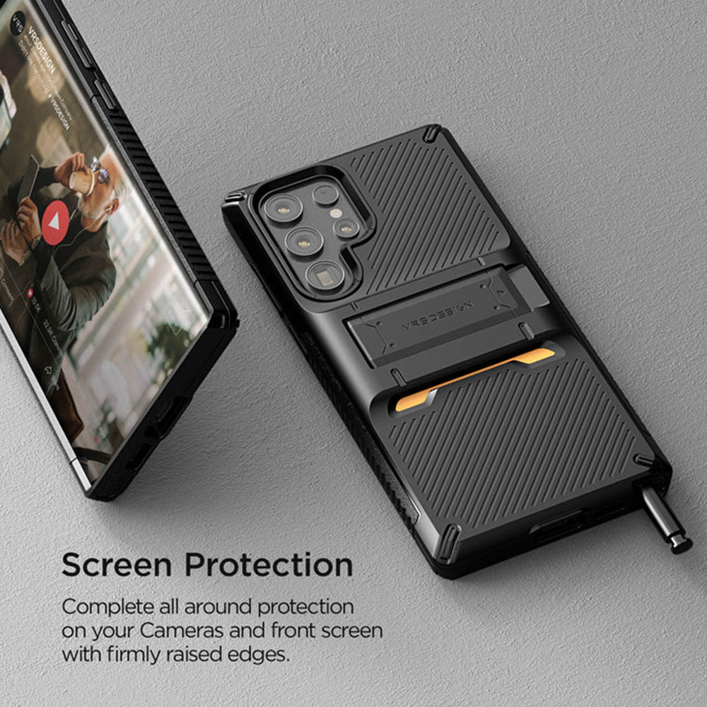 Case Samsung Galaxy S22 Ultra Plus 5G VRS Design Quick Stand Pro