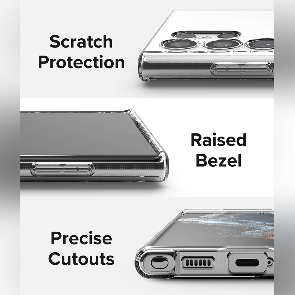 Case Samsung Galaxy S22 Ultra Plus Ringke Air Clear Softcase Casing