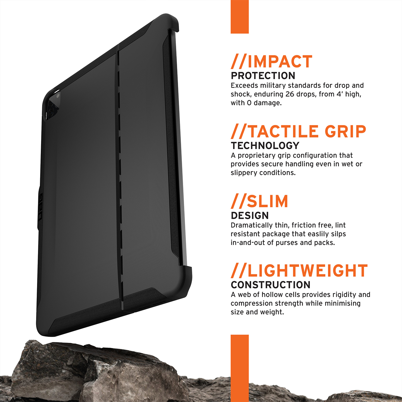 Case iPad Pro 11 2021 / Air 4/5 10.9 2022 UAG Scout Matte Soft Casing