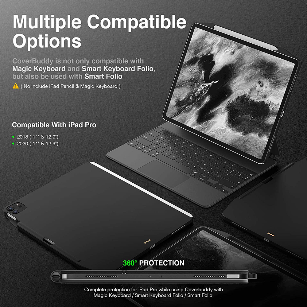 Case iPad Pro 12.9 (2021) SwitchEasy CoverBuddy Hardcase Flip Cover