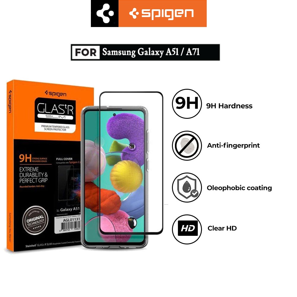 Tempered Glass Samsung Galaxy A51 / A71 Spigen Glas tR Full Cover