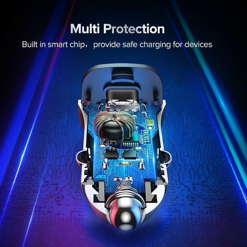 Car Charger Dual Port / Socket UGREEN USB 18W /C 20W PD QC Fast Charge