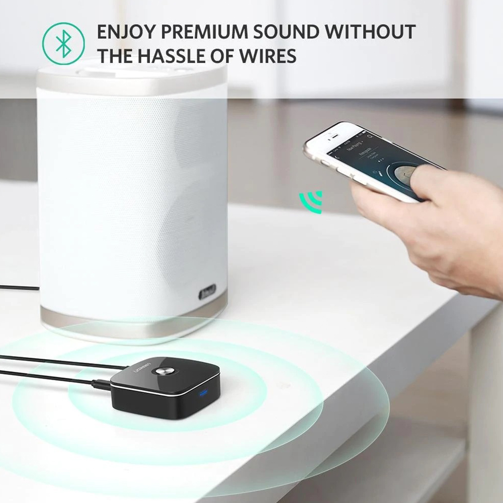 UGREEN Wireless Bluetooth 5.1 Audio Receiver with 3.5mm and 2RCA Adapter - apt-X CM106 40759-1