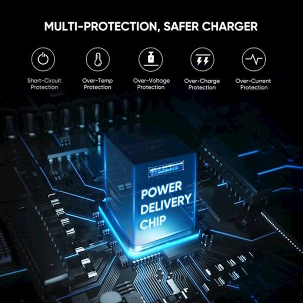 UGREEN Wall Charger USB C PD 20W Fast Charger (+ USB C to Lightning MFI Cable) - Black EU CD137 50799-1