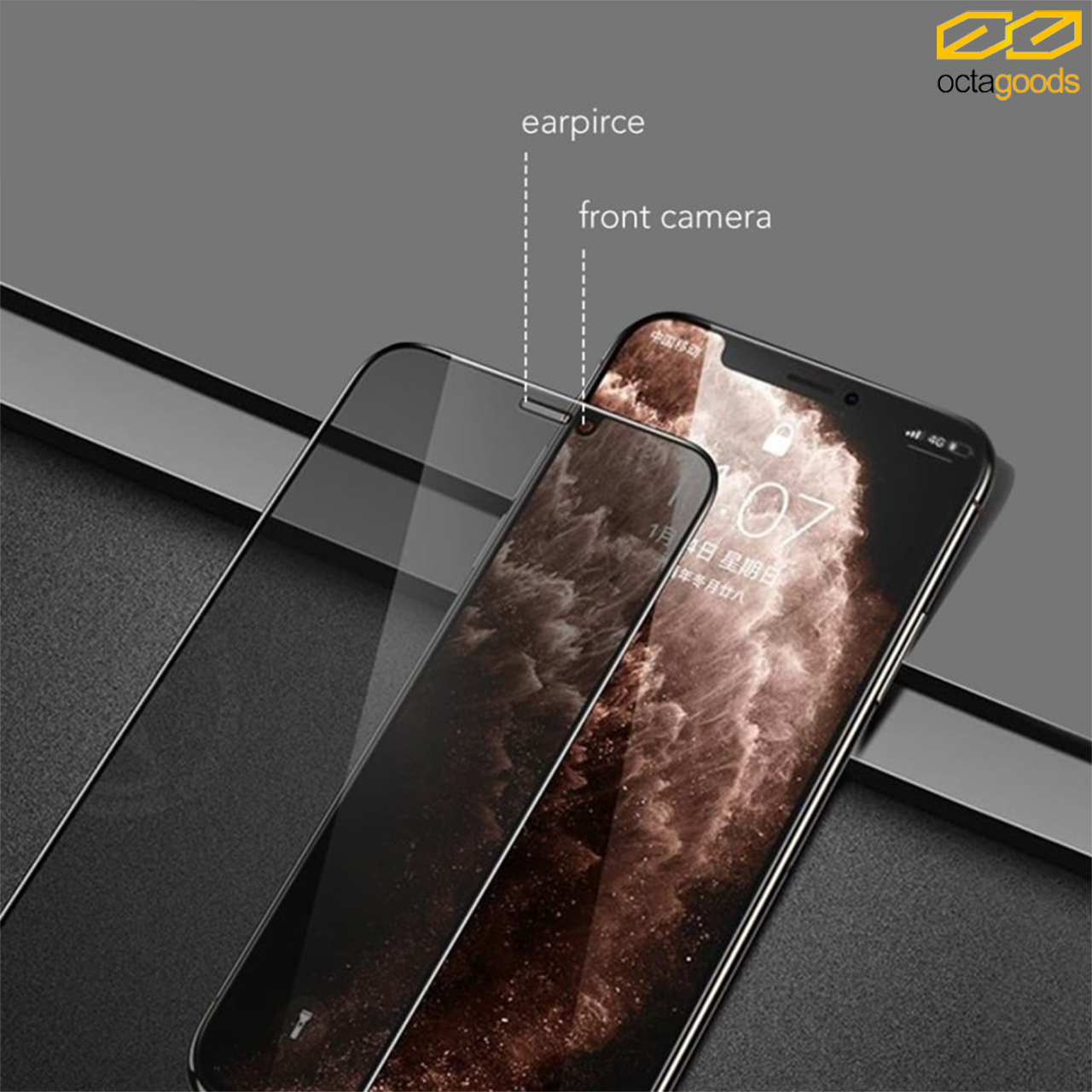 Tempered Glass Anti Spy iPhone 11 Pro Max XS Max XS XR X OCTA Privacy