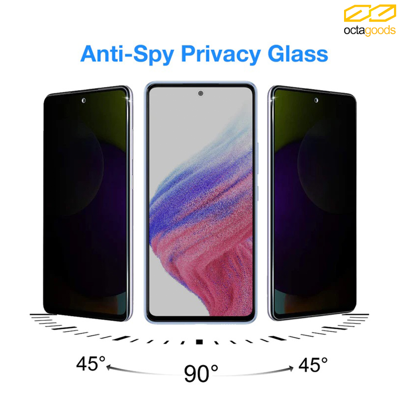 Tempered Glass Samsung Galaxy A53/A73 Octagoods Full Cover Clear HD 9H