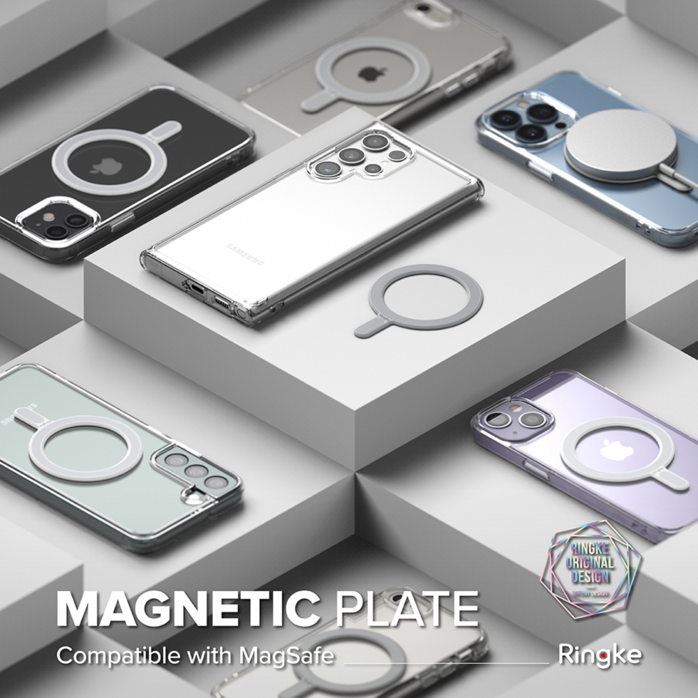 MagSafe Ring iPhone Ringke Magnetic Plate Adapter Stiker Cincin Magnet