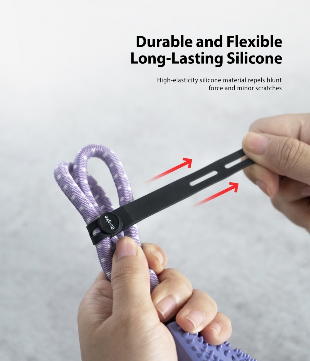 Cable Ties Ringke Silicone Cable Ties Strap Holder Pengikat Kabel
