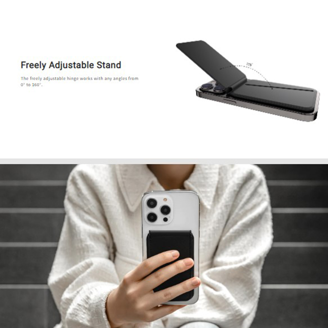 Phone Stand/Wallet MagEasy Magsafe SNAP Magnetic Dudukan Handphone HP