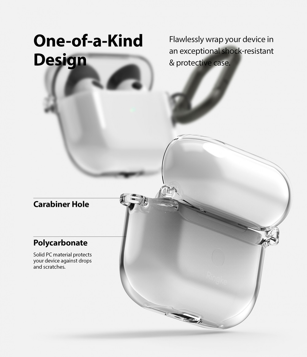 Case AirPods 3 Ringke Hinge Anti Crack Slim Clear Hardcase Casing