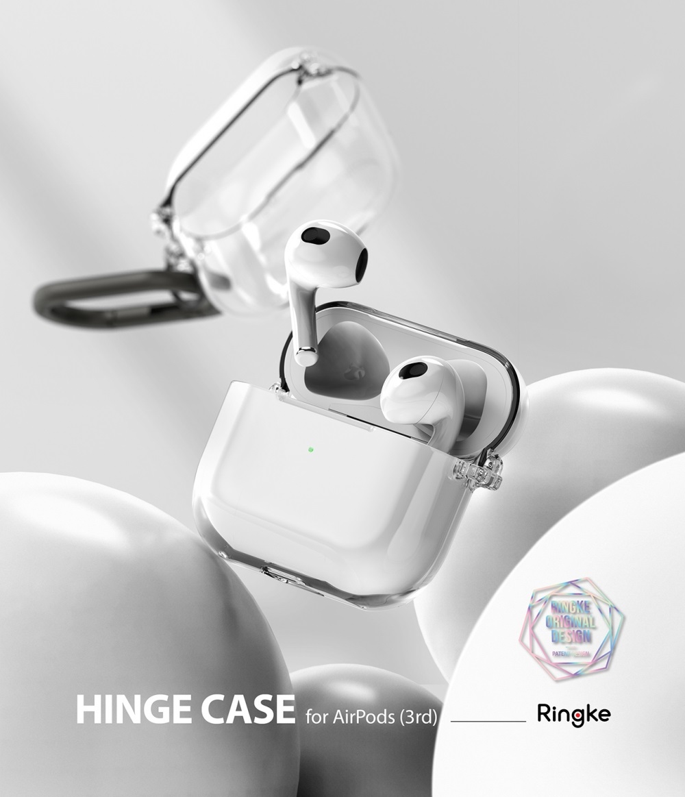 Case AirPods 3 Ringke Hinge Anti Crack Slim Clear Hardcase Casing