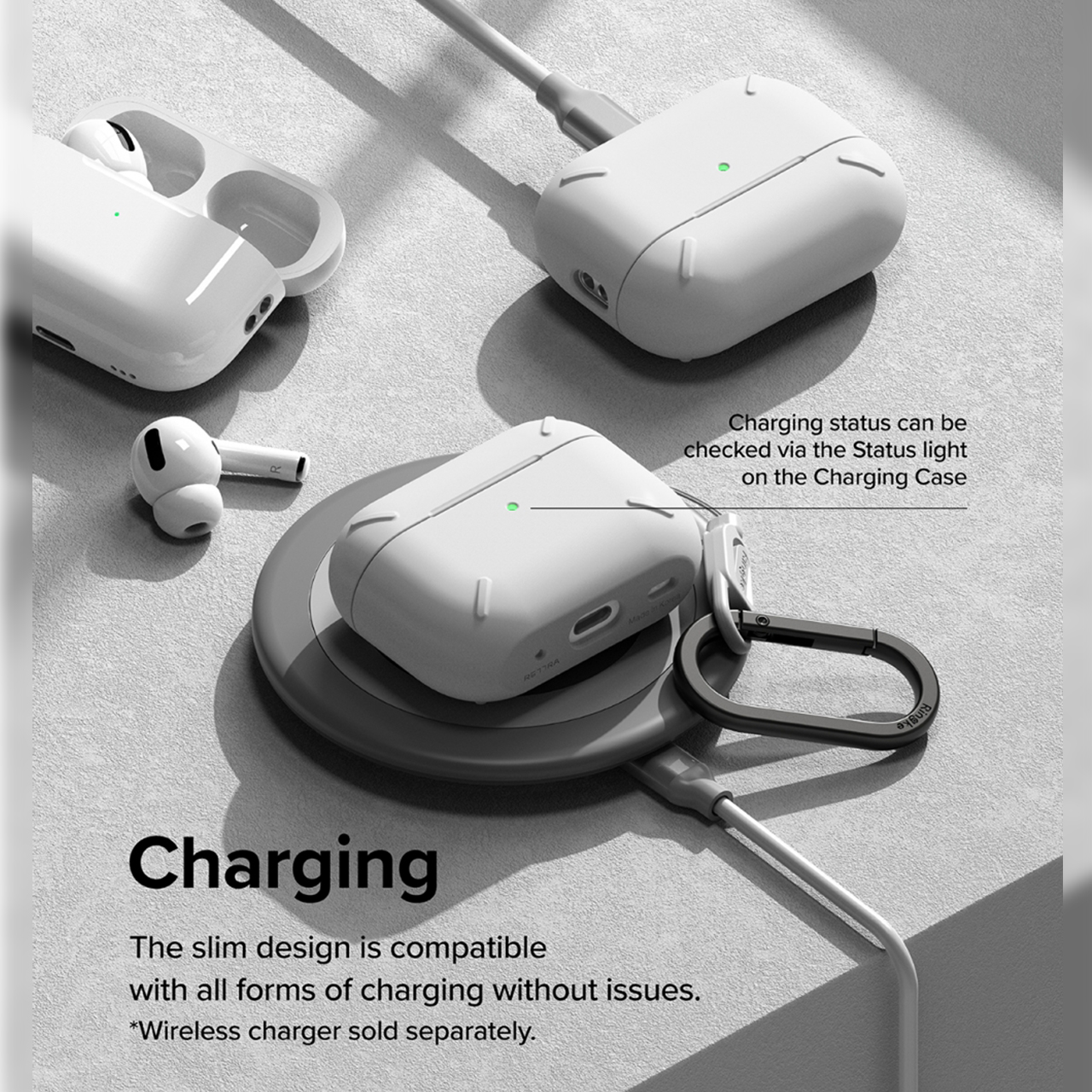 Case Airpods Pro 2 Ringke Layered Hook Hardcase PC Slim Cover Casing