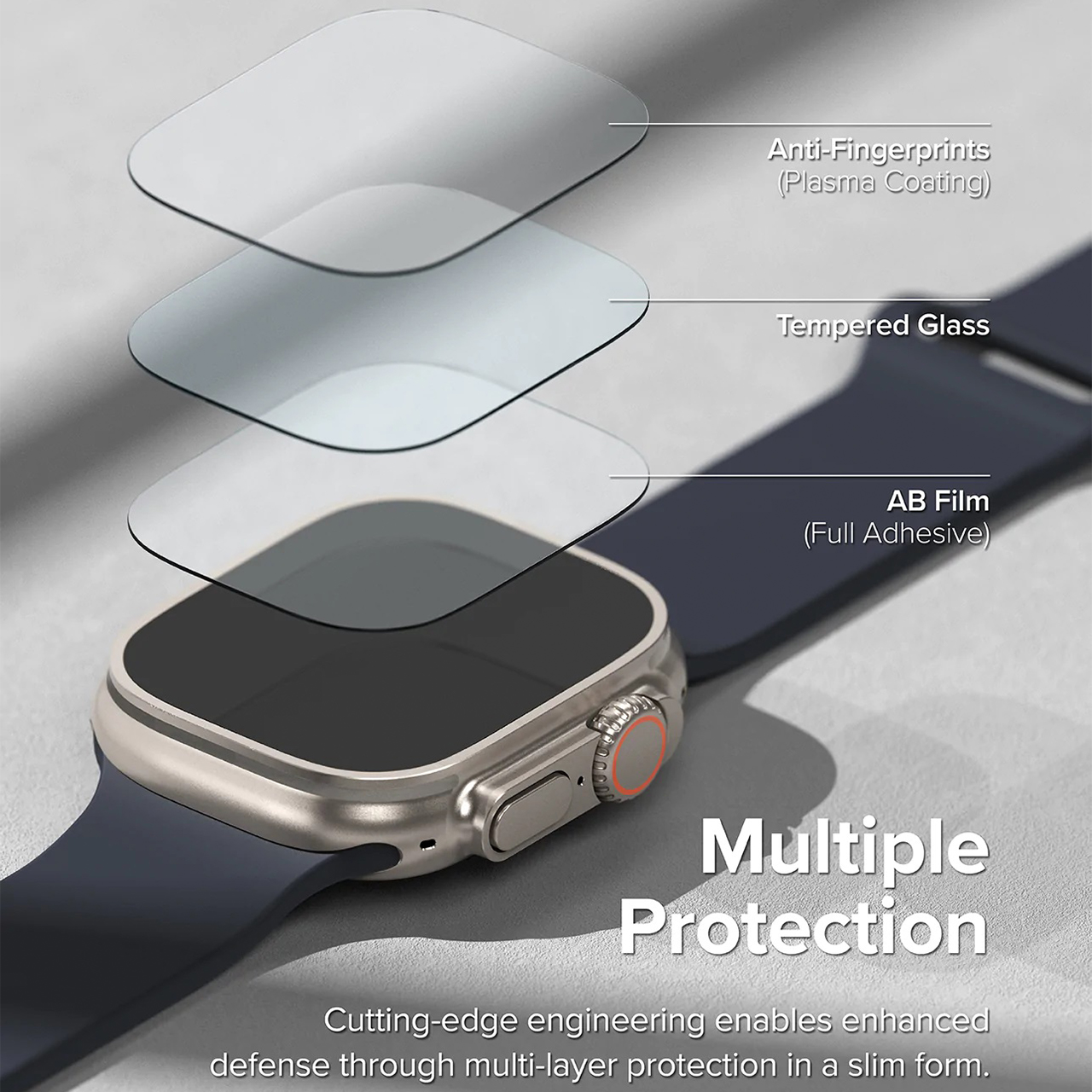 Ringke Apple Watch Ultra 2 / 1 Screen Protector Tempered Glass (4Pack) G4as095