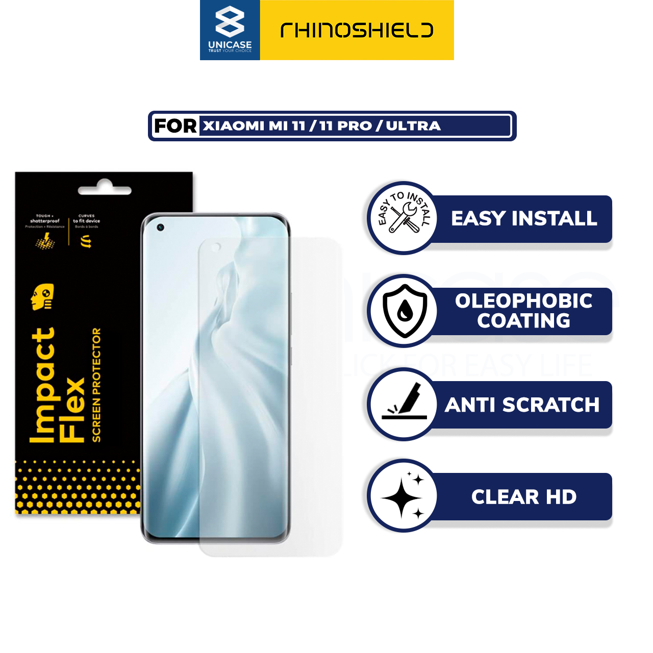 Screen Protector Xiaomi Mi 11 / Pro / Ultra RhinoShield Impact Flex