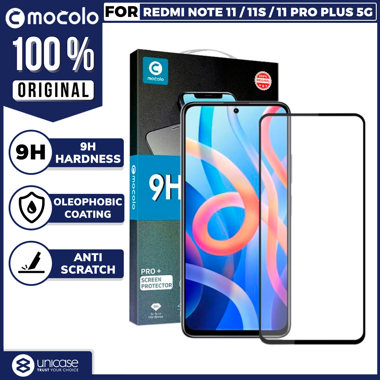 Tempered Glass Xiaomi Redmi Note 11 Pro/ Plus 5G 11/S Mocolo FC Clear