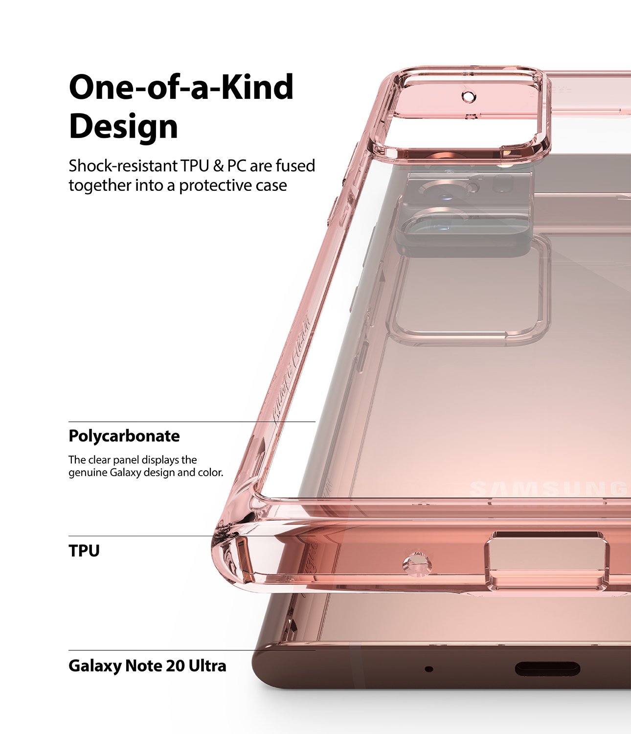 Case Samsung Galaxy Note 20 / Ultra Ringke FUSION Transparant Casing