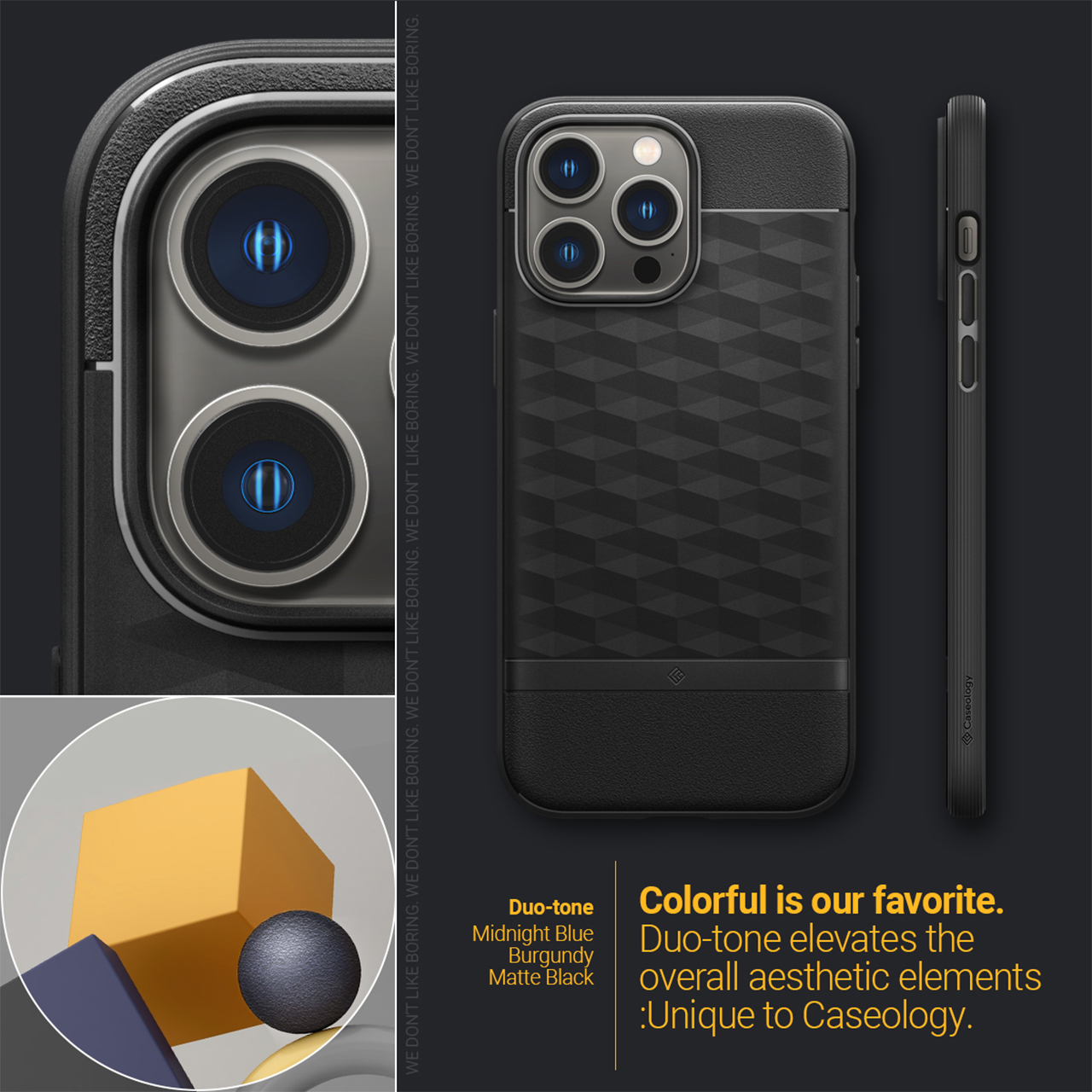 Case iPhone 14 Pro Max Plus Caseology Parallax 3D MagSafe Soft Casing