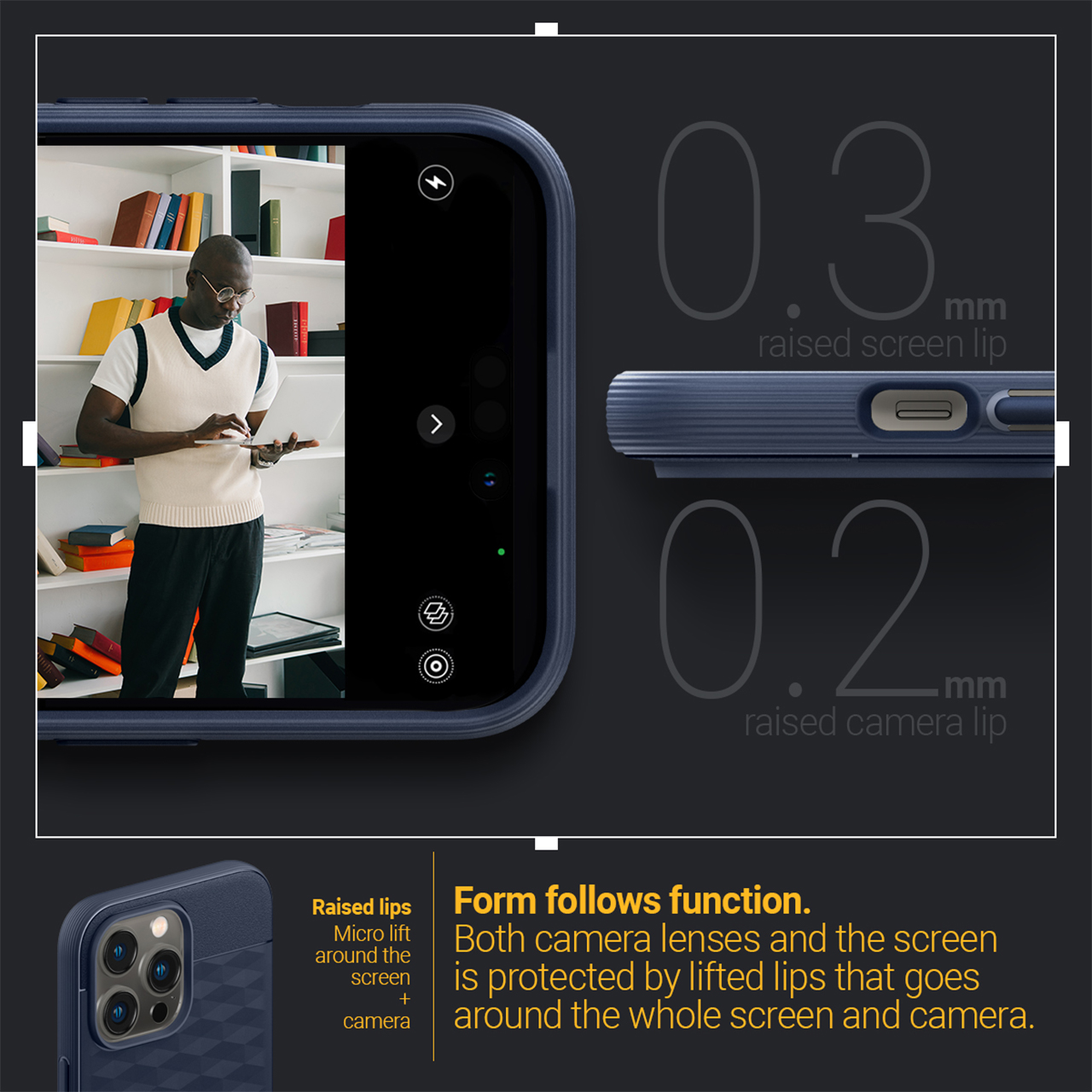 Case iPhone 14 Pro Max Plus Caseology Parallax 3D MagSafe Soft Casing
