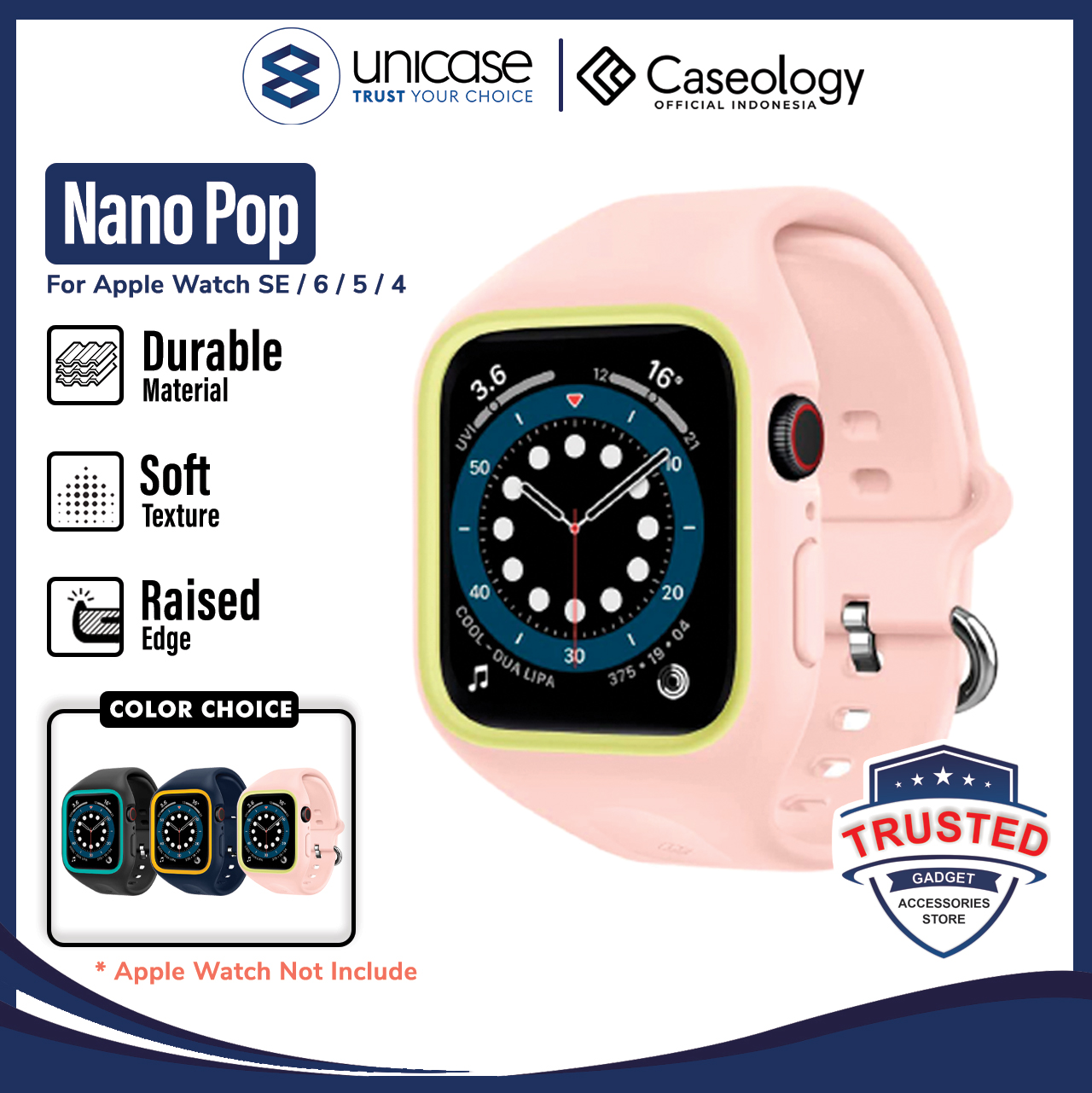 Strap Apple Watch 44mm / 40mm Caseology Nano Pop SoftCase Slicone Band