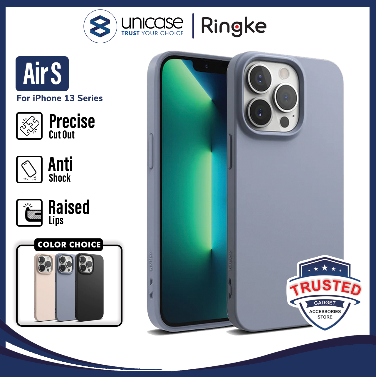 Case iPhone 13 Pro Max 13 Mini Ringke Air S Softcase Matte TPU Casing