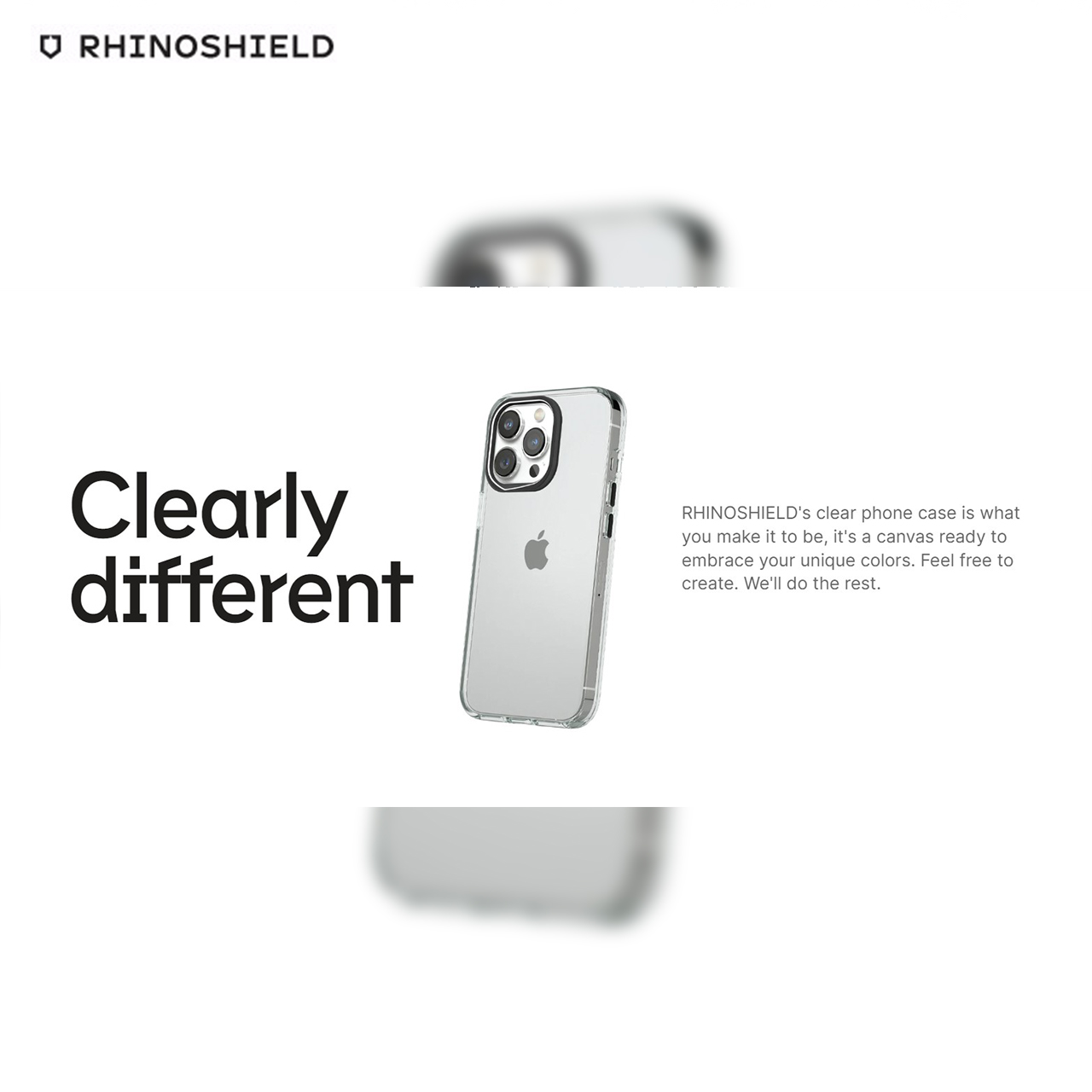 Case iPhone 14 Pro Max Plus RhinoShield Clear Anti Crack Hard Casing