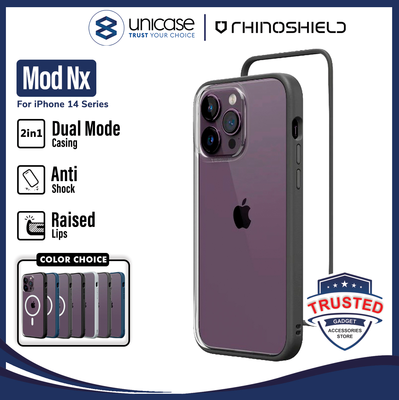 RhinoShield iPhone 14 Plus Mod NX - Graphite NPB0126169