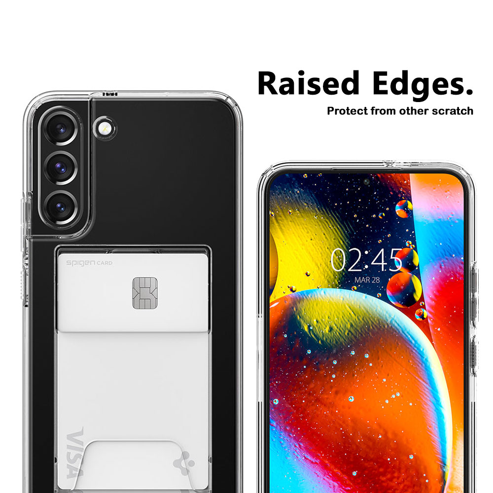 Case Samsung Galaxy S22 Ultra Plus Spigen Crystal Card Slot Casing