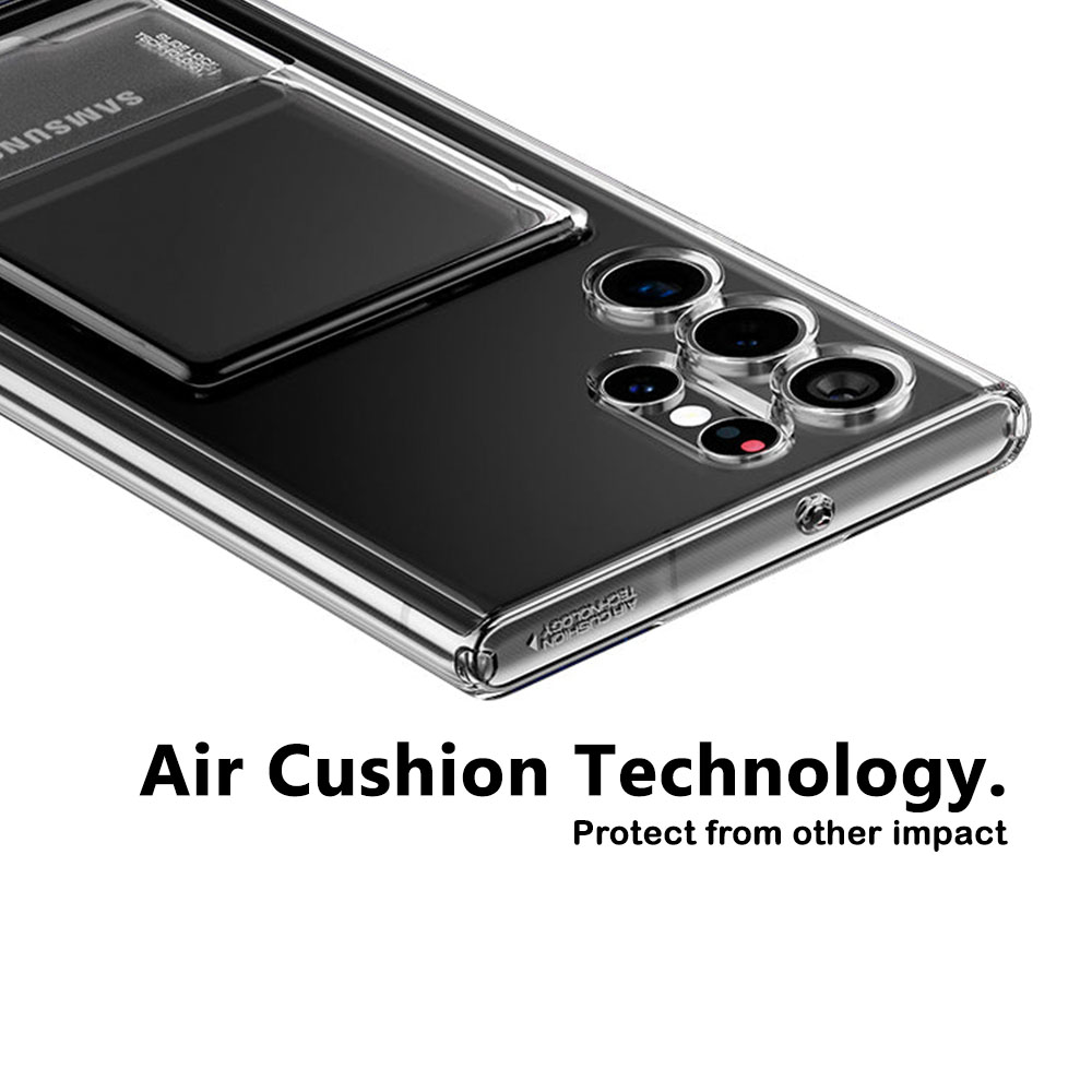 Case Samsung Galaxy S22 Ultra Plus Spigen Crystal Card Slot Casing